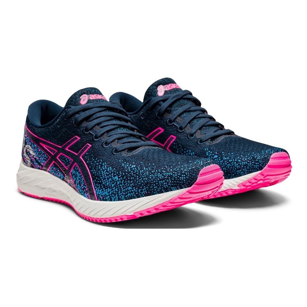 ASICS Women's Navy and Pink Athletic Shoes